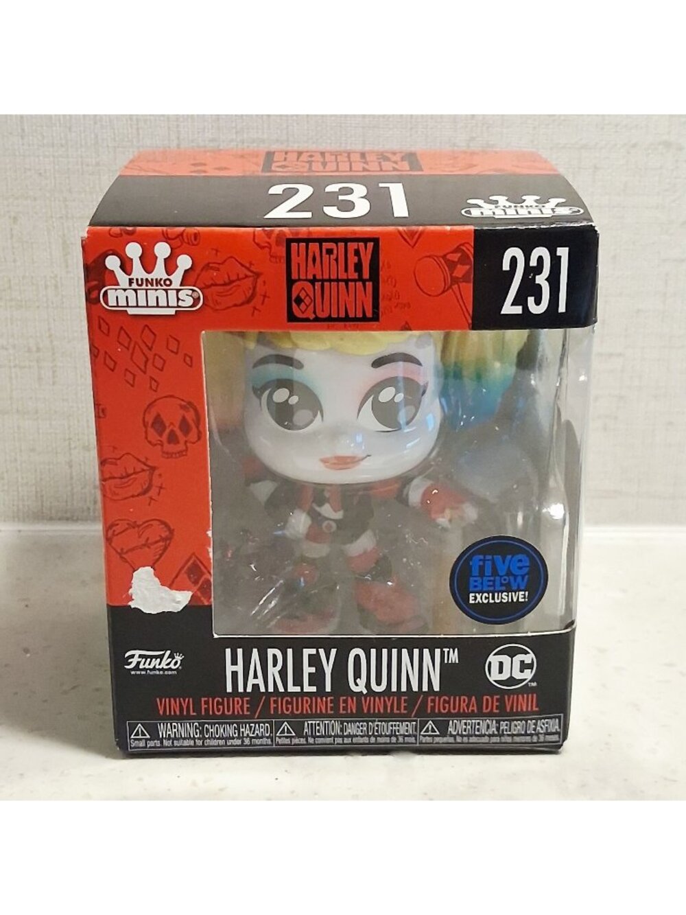 NIB Harley Quinn #231 Funko Minis Vinyl Figure Five Below Exclusive